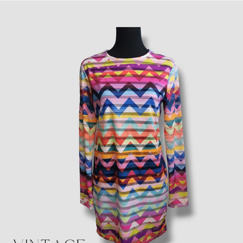 ASOS Rainbow Stripe Mini Dress NWT